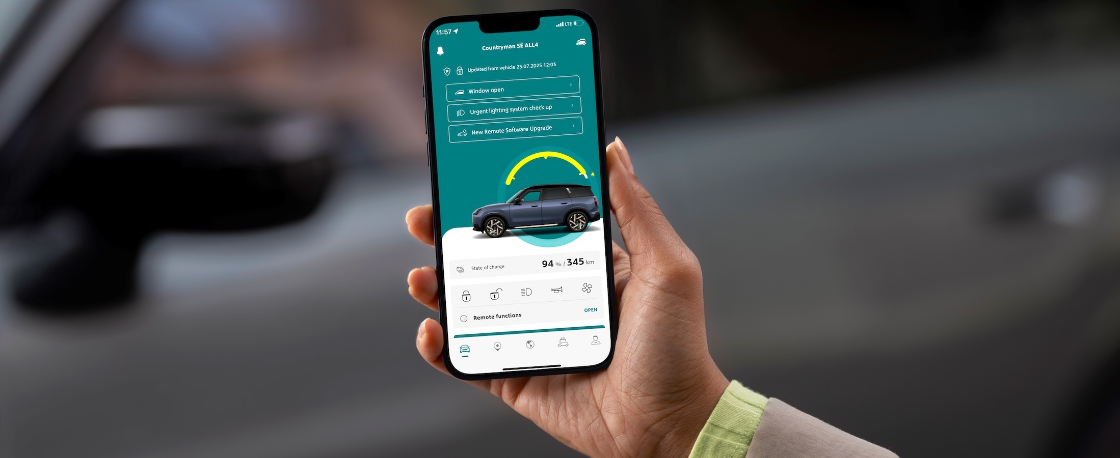 Vista de la MINI app